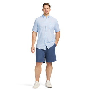 Thumbnail 3: IZOD Men's Dockside Short Sleeve Chambray 