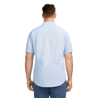 Thumbnail 4: IZOD Men's Dockside Short Sleeve Chambray 