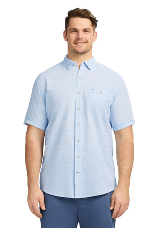 Thumbnail 1: IZOD Men's Dockside Short Sleeve Chambray 
