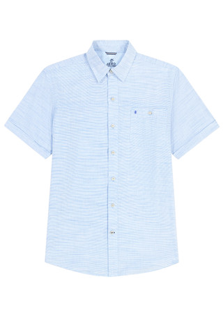 Thumbnail 3: IZOD Men's Dockside Short Sleeve Chambray 