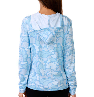 Thumbnail 2: Salt Life Women's Long Sleeve Performance Hoodie Top 