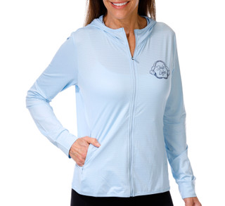 Thumbnail 2: Salt Life Women's Long Sleeve Performance Hoodie Top 