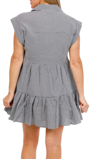 Thumbnail 2: ELAN Women's Short Sleeve Button Down Dress 