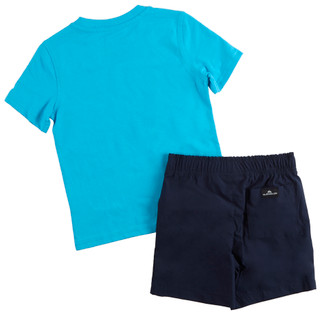 Thumbnail 2: Quiksilver Little Boys 2 Pc Short Sleeve Shark Tee & Shorts Set 