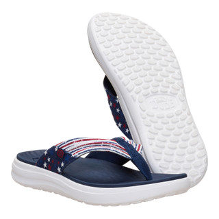 Thumbnail 3: Hey Dude Mens Americana Finn Flip Flop Sandals 