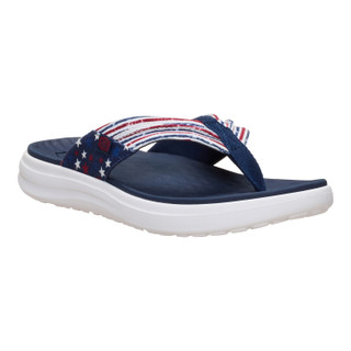 Thumbnail 1: Hey Dude Mens Americana Finn Flip Flop Sandals 