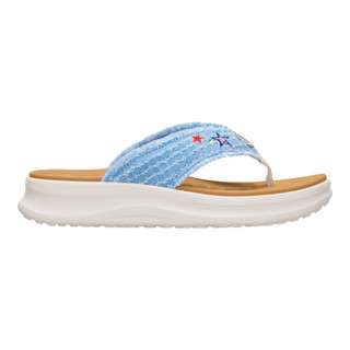 Thumbnail 7: Hey Dude Womens Americana Tide Flip Flop Sandals 