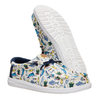Thumbnail 6: Hey Dude Mens Wally Island Time Casual Shoes 