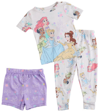 Thumbnail 1: Disney Princess Toddler Girls 3 Pc Princess Pajama Set 