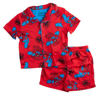 Thumbnail 1: Marvel Toddler Boys 2 Pc Spider-Man Pajama Shorts Set 