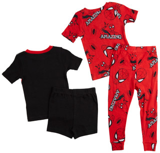 Thumbnail 2: Marvel Little Boys 4 Pc Spider-Man Pajama Set 