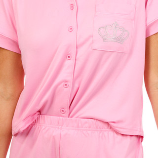 Thumbnail 2: Juicy Couture Women's 2 Pc Short Sleeve Pajama Shorts Set 