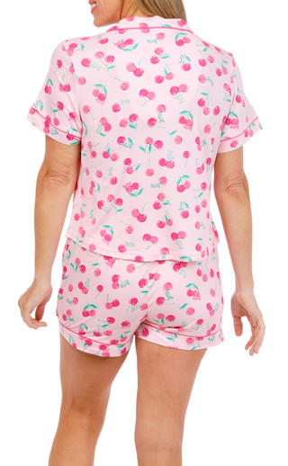 Thumbnail 4: Juicy Couture Women's 2 Pc Short Sleeve Pajama Shorts Set 