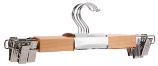 Thumbnail 2: SIMPLIFY 5 Pk Wood Skirt/Pant Hangers  