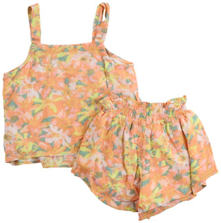 Thumbnail 2: VOLCOM Little Girls 2 Pc Tank & Shorts Set 