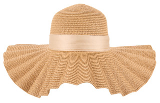 Thumbnail 3: Catherine Malandrino Women's Pleated Brim Floppy Sun Hat 