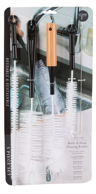 Thumbnail 1: CORE KITCHEN 5 Pc Bottle Cleaning Brush Set 