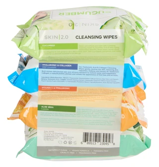 Thumbnail 2: Skin 2.0 4 Pk Cleansing Skincare Facial Wipes  