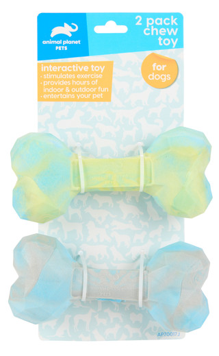 Thumbnail 1: Animal Planet 2 Pk Bone Interactive Chew Toys  