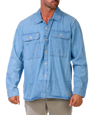 Thumbnail 1: Wrangler Men's Denim Utility Shirt 