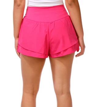 Thumbnail 3: Yogalicious Women's Active Lightstreme Flirty 2-in-1 Shorts  