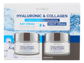 Thumbnail 1: Skin 2.0 2 Pk Hyaluronic & Collagen Day & Night Creams  