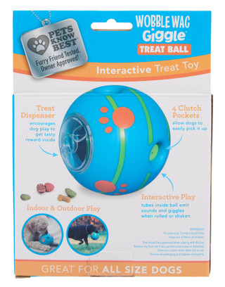 Thumbnail 2: Pets Know Best Wobble Wag Giggle Dog Treat Ball 