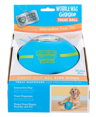 Thumbnail 1: Pets Know Best Wobble Wag Giggle Dog Treat Ball 