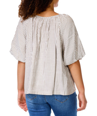 Thumbnail 2: MAX STUDIO Women's Short Sleeve Button Front Top 