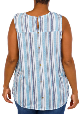Thumbnail 1: Love Potion Women's Plus Sleeveless Button Down Back Top 