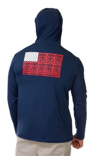 Thumbnail 1: AVALANCHE Men's Outdoor Long Sleeve Hooded Performance Shirt 