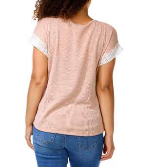 Thumbnail 2: Anneliese Women's Short Sleeve Western Star Patch Top 