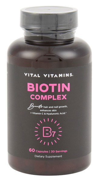 Thumbnail 1: VITAL VITAMINS 60 Ct Biotin Complex Pills  