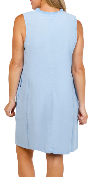 Thumbnail 3: Dash Women's Sleeveless Ruffle Neck Sheath Dress 