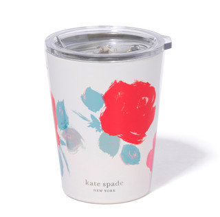 Thumbnail 1: KATE SPADE 12 oz Stainless Steel Brushy Rose Tumbler 