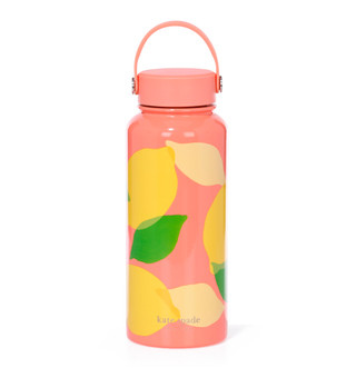 Thumbnail 1: KATE SPADE 33 oz Stainless Steel Lemon Toss Water Bottle 