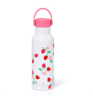 Thumbnail 1: KATE SPADE 17 oz Stainless Steel Strawberry Vine Water Bottle 