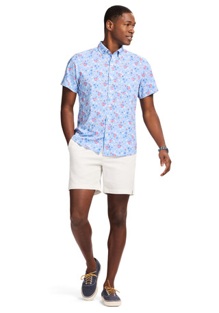 Thumbnail 7: IZOD Men's Printed Short Sleeve Button Down Shirt 