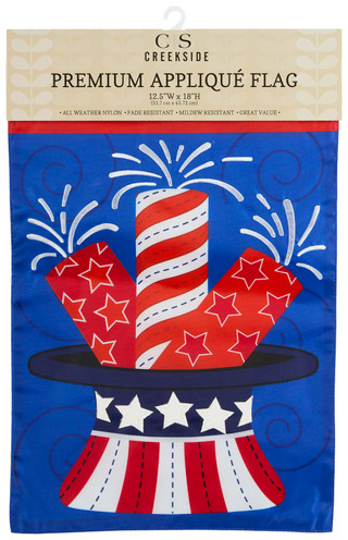 Thumbnail 1: Creekside Festive Firecrackers Garden Flag 