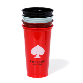 Thumbnail 3: KATE SPADE 4 Pk Happy Hour Reusable Travel Cup Set 