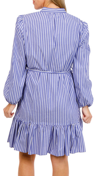 Thumbnail 3: Nicole Miller Women's Long Sleeve Tiered Button Down Shirtdress 