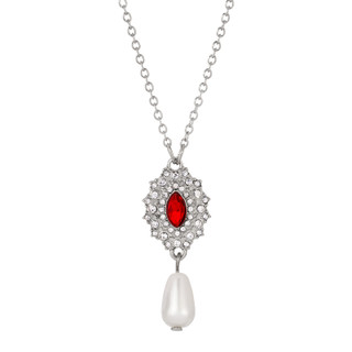 Thumbnail 1: 1928 Jewelry Vintage Silver Tone Adjustable Drop Necklace 