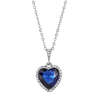 Thumbnail 1: 1928 Jewelry Heart Adjustable Necklace 