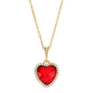 Thumbnail 1: 1928 Jewelry Heart Adjustable Necklace 