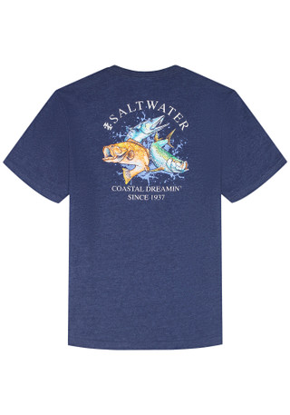 Thumbnail 5: IZOD Men's Short Sleeve Saltwater Graphic Tee 