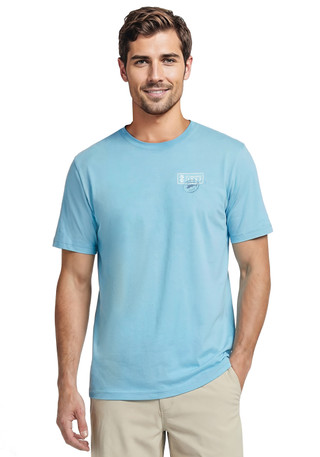 Thumbnail 2: IZOD Men's Short Sleeve Saltwater Graphic Tee 