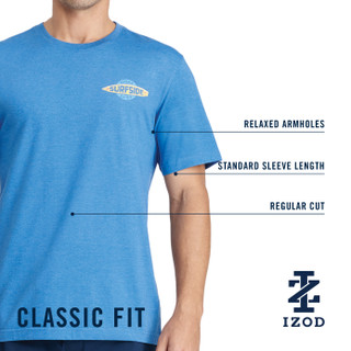 Thumbnail 4: IZOD Men's Short Sleeve Saltwater Graphic Tee 