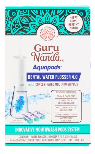 Thumbnail 1: GURUNANDA Aquapods Water Flosser 4.0 