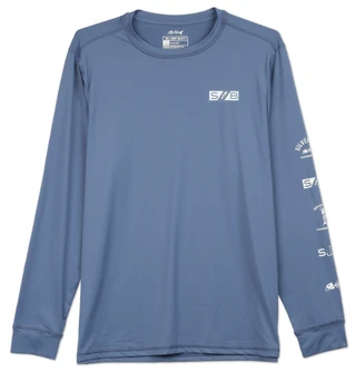 Thumbnail 1: SILVER BAIT Men's Performance Fish Graphic Long Sleeve Tee 