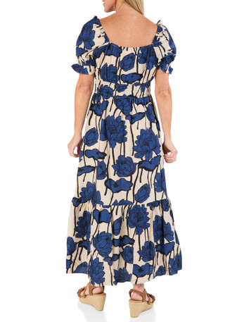 Thumbnail 2: MELLODAY Women's Short Sleeve Tiered Midi Dress 